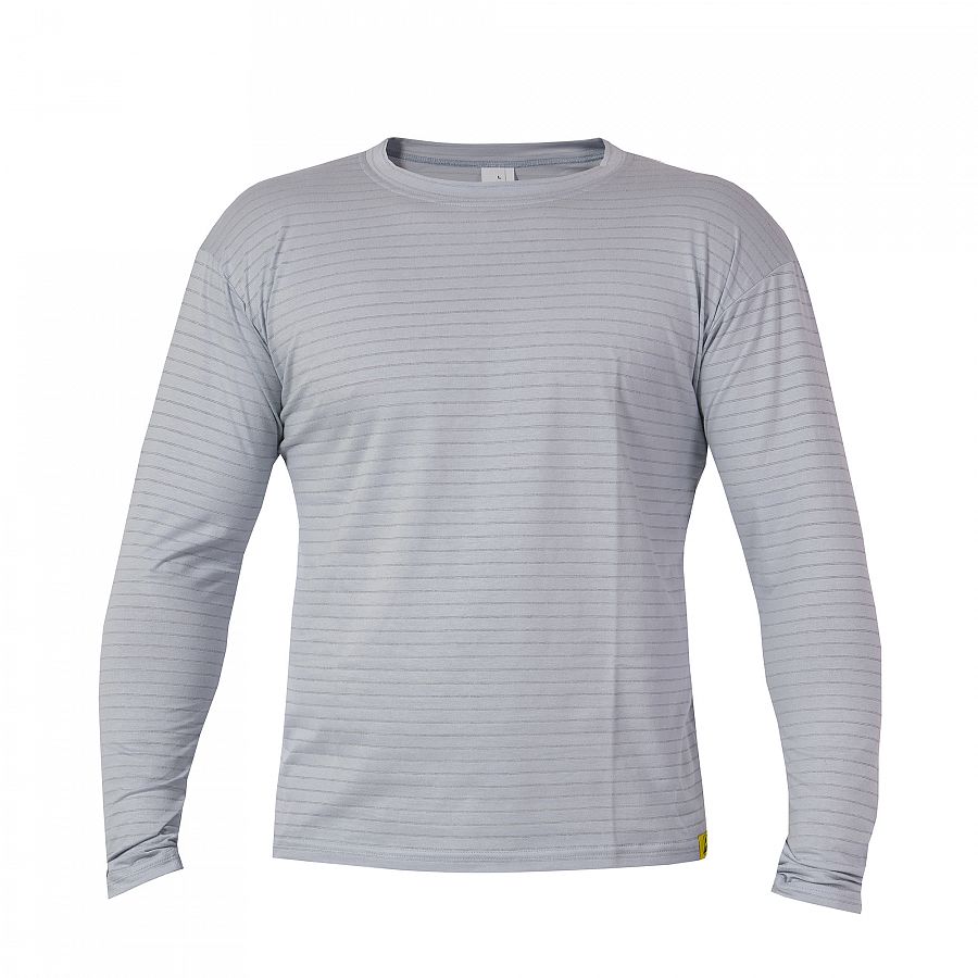 Tričko PXT Antistatic wear šedé dlouhý rukáv "U" 160 g/m2, vel. XL - Obrázek Tričko PXT Antistatic wear šedé dlouhý rukáv "U" 160 g/m2, vel. XL - Obrázek